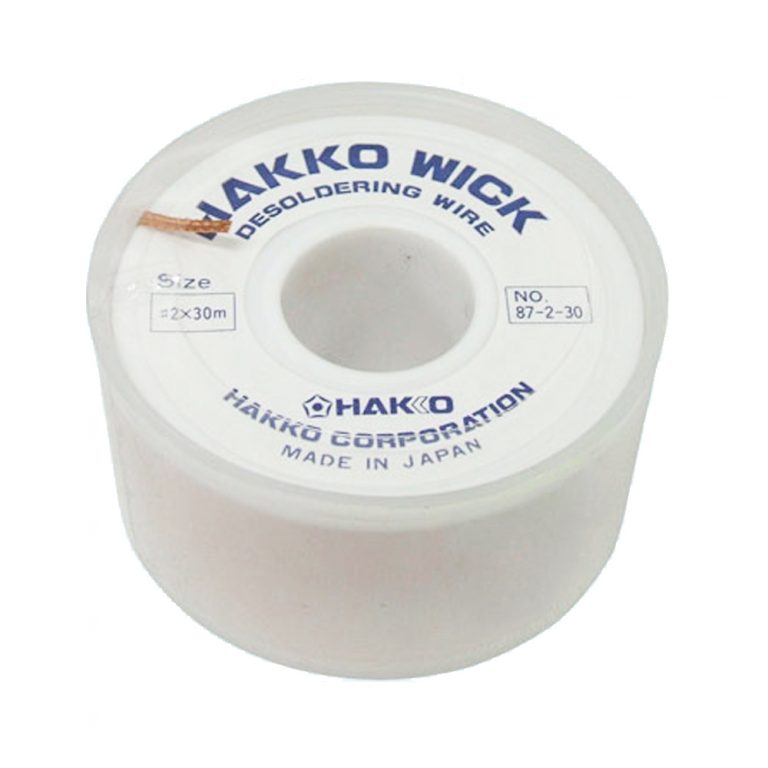 HAKKO WICK No Clean 3.0mm X 1.5m Desolder Braid - Premium Copper Solder Wick For Electronics Repair