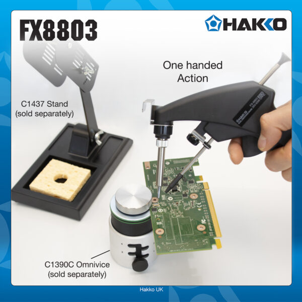 FX8803 One Handed Soldering Iron with Solder Feed