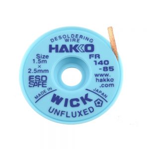 HAKKO WICK Unfluxed 2.5mm x 1.5m Desolder braid