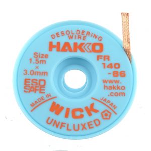 HAKKO WICK Unfluxed 3.0mm x 1.5m Desolder braid