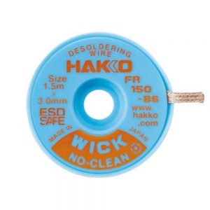 Hakko WICK No Clean 3.0mm x 1.5m Desolder braid