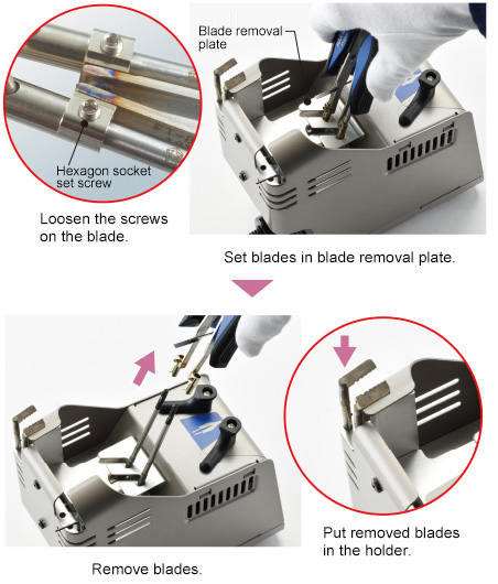 Blades are replaceable and a handpiece can be saved.