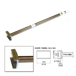 T15-1003 SMD Tunnel Soldering Tip 18.3mm x 11.1mm