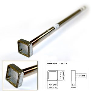 T15-1005 SMD Tunnel Soldering Tip 13.2mm x 11.1mm
