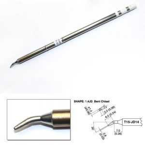T20-B2 Conical Soldering Tip R0.5mm x 10mm