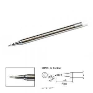 T31-03IL Conical Soldering Tip R0.2 x 14.7mm 350°C