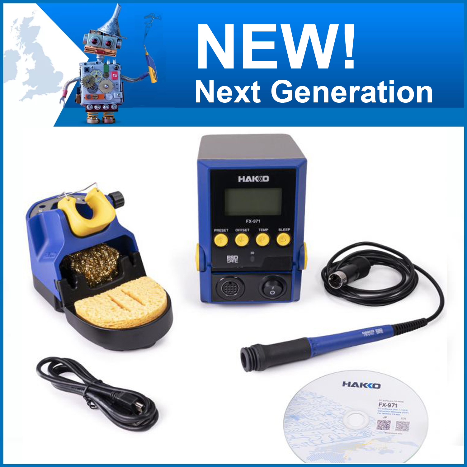 FX-971 Next Generation Compact Soldering Station with IoT Connectivity