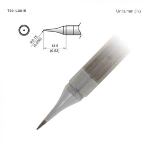 T12-BCF2Z Long Life Bevel Soldering Tip  Tinned cut surface only (T15-2BCFZ) 2.3mm/45° x 10mm
