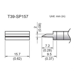 T39-SP157 Soldering Iron Tip - Spatula