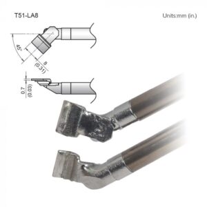 T51-LA8 soldering iron angled tips.