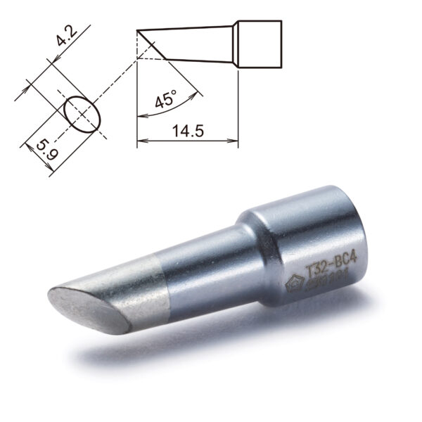 T32-BC4 Soldering Iron Tip- Bevel