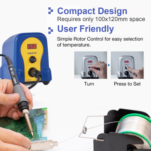 FX-888DX Dial Control Digital Soldering Station 100w