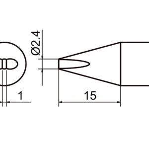 SOLDERING TIP/SHAPE-2.4D