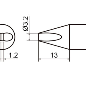 Soldering tip Shape 3.2D