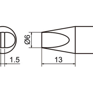 SOLDERING TIP/SHAPE-6D